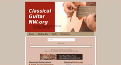 Desktop Screenshot of classicalguitarnw.org